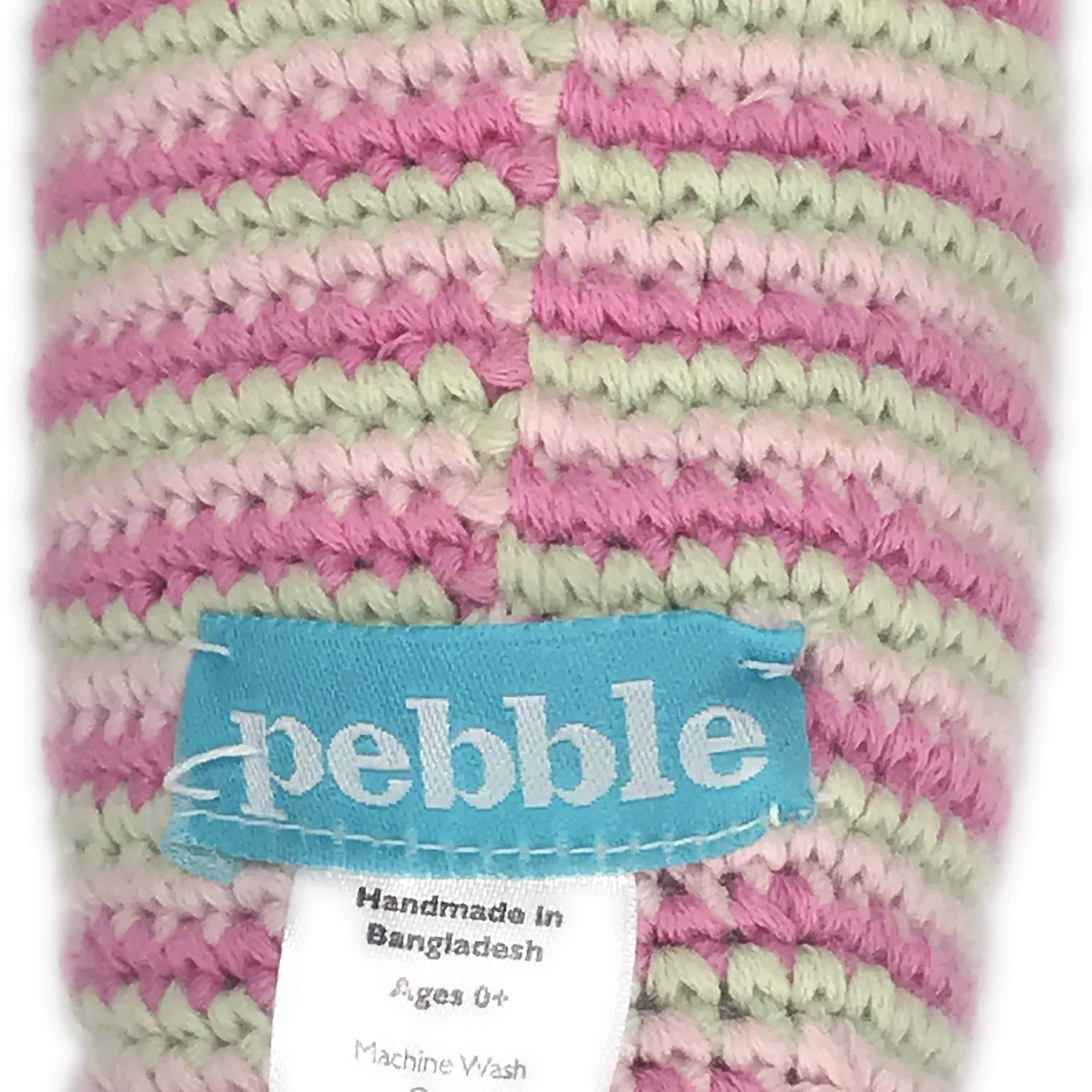 Pebble | Muñeca Sirena Hecha a Mano - Rosa a Rayas | Muñeca - Imagen 7