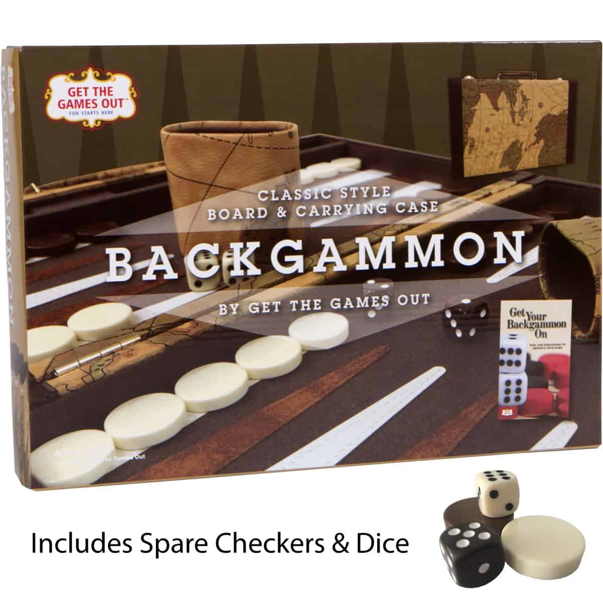 Set de Backgammon de Get The Games Out - Estuche Clásico de - Imagen 9