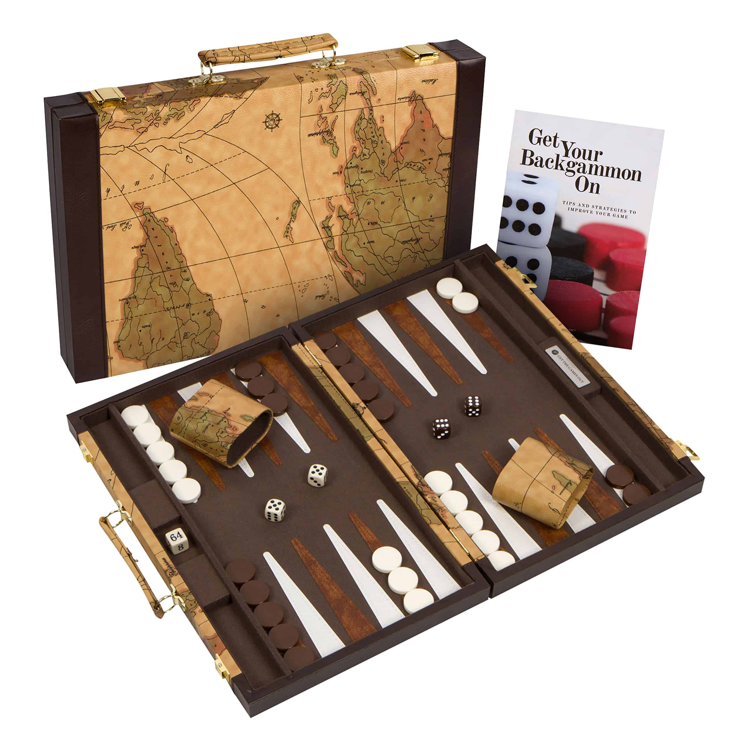 Set de Backgammon de Get The Games Out - Estuche Clásico de