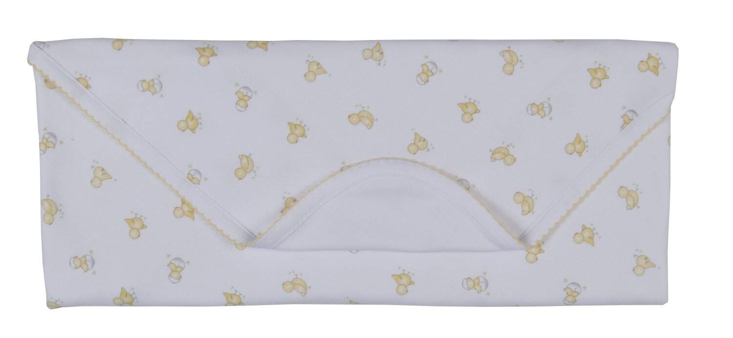 Manta de Recepción de Estampado de Pajaritos Kissy Kissy