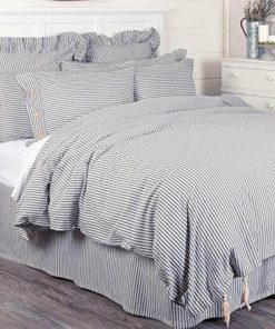 Duvet Cover Piper Classics Farmhouse Ticking Stripe Blue