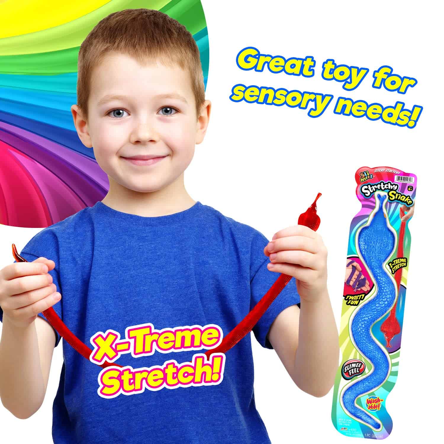 JA-RU Giant Sticky Lizard, Alligator, Snake Stretchy Fidget - Imagen 5