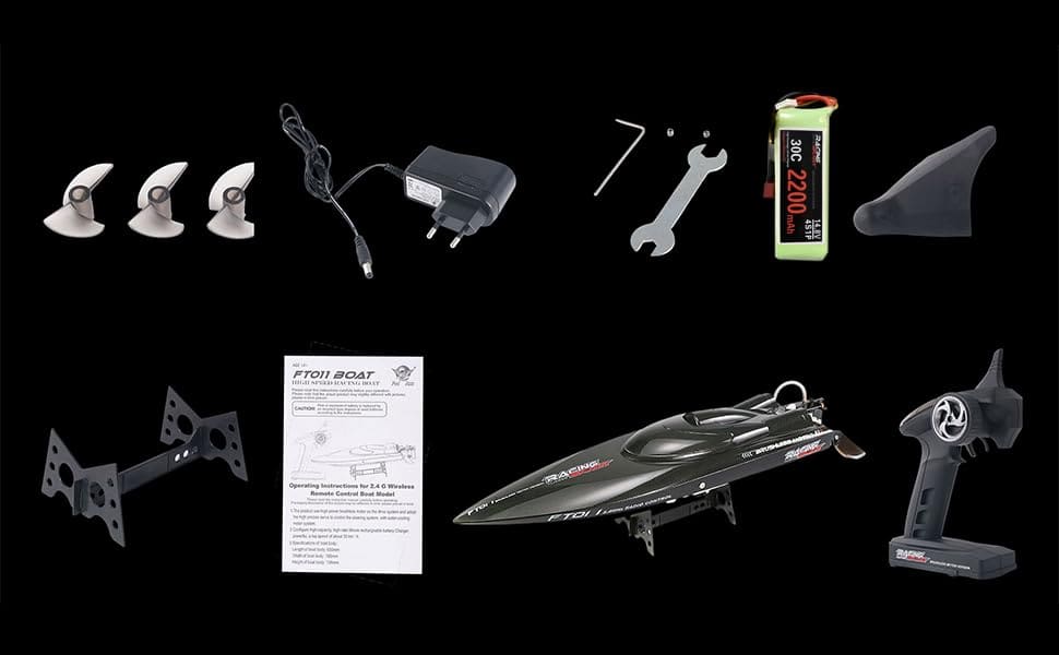 Barco de alta velocidad RC SOWOFA Laggest 2.4G 4WD 55KM/H - Imagen 10