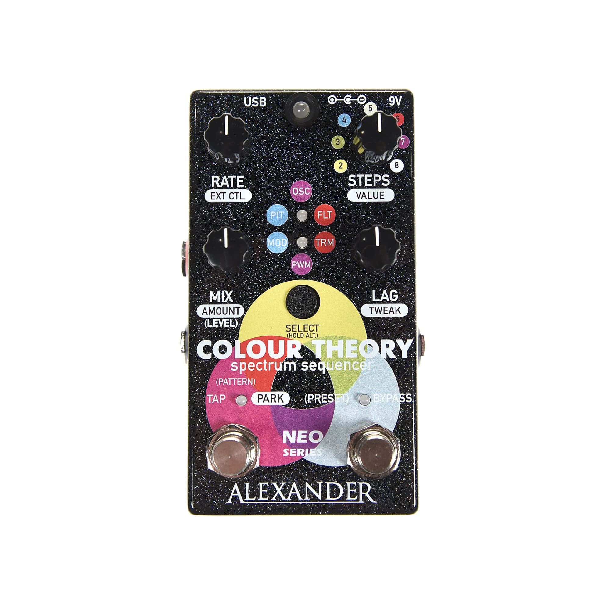 Pedal secuenciador de espectro Alexander Pedals Colour