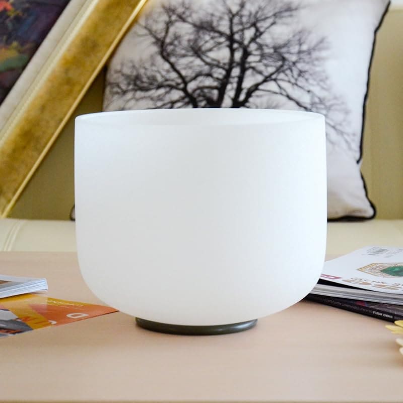 TOPFUND Cuenco Tibetano de Cuarzo 432 Hz Nota F Chakra del - Imagen 6