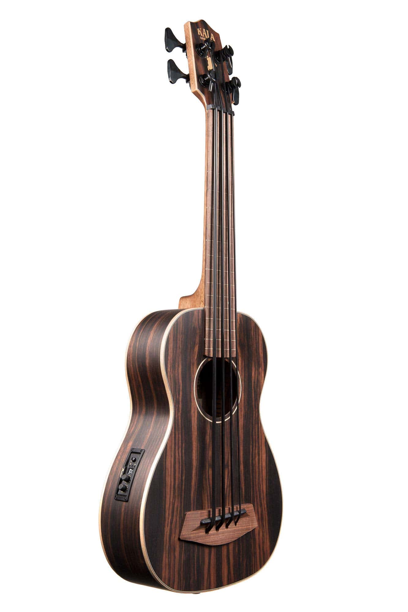 Kala UBASS-EBY-FL Striped Ebony Fretless U-Bass - Imagen 5