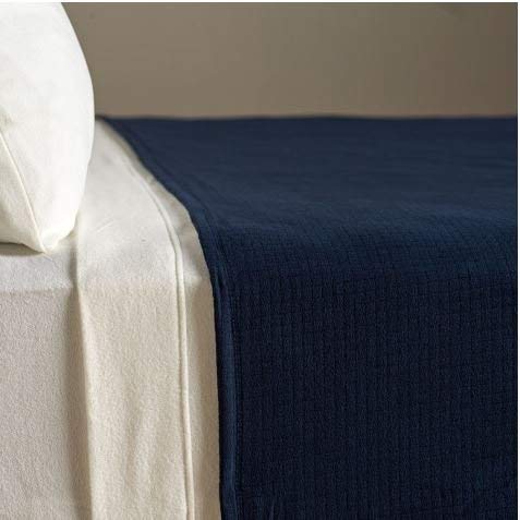 Manta Berkshire Polartec Softec (Tamaño Twin, Azul - Imagen 3