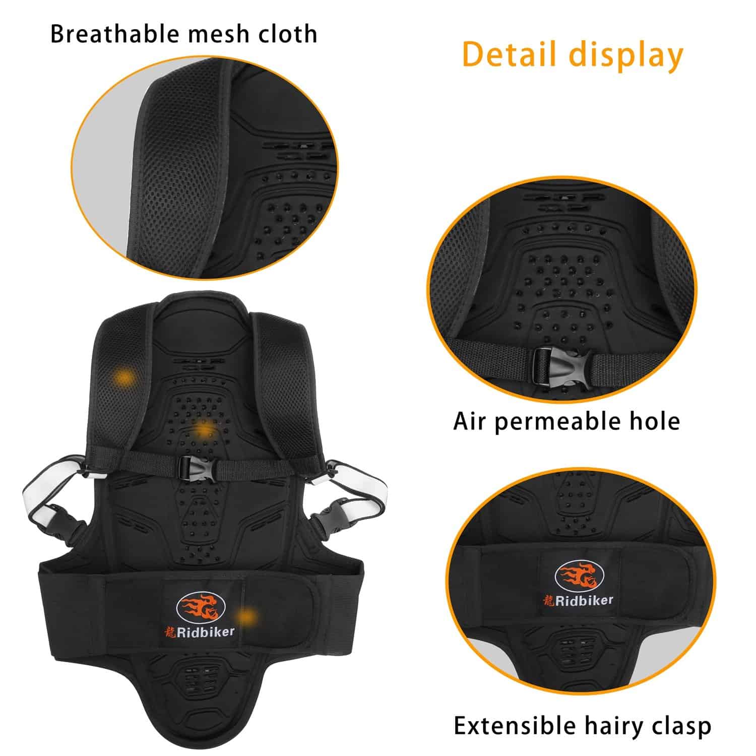 Protector de espalda para motocicleta RIDBIKER Motocross - Imagen 6