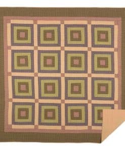 Edredón de Bloques Tea Cabin de VHC Brands Rustic & Lodge,