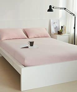 Set de Sábana Ajustable de Punto de Jersey de Algodón 100%