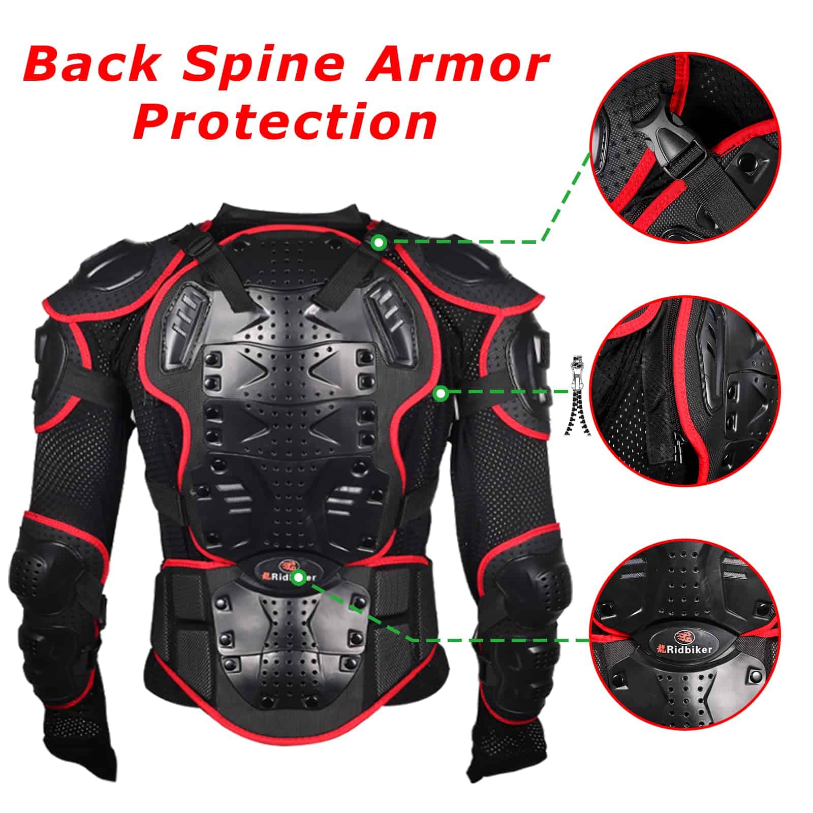 Chaqueta Protectora de Armadura Completa para Motocicleta - Imagen 5