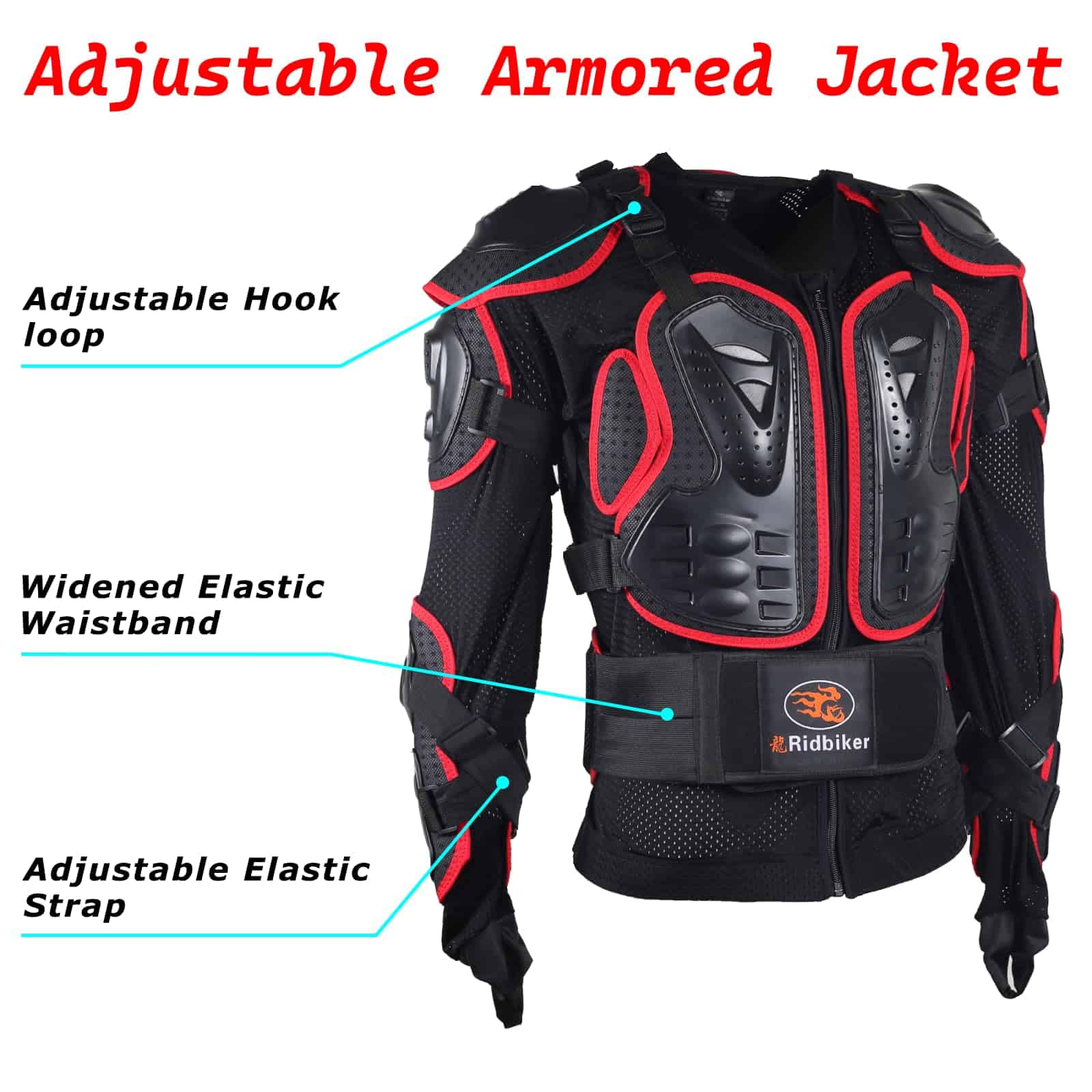 Chaqueta Protectora de Armadura Completa para Motocicleta - Imagen 4