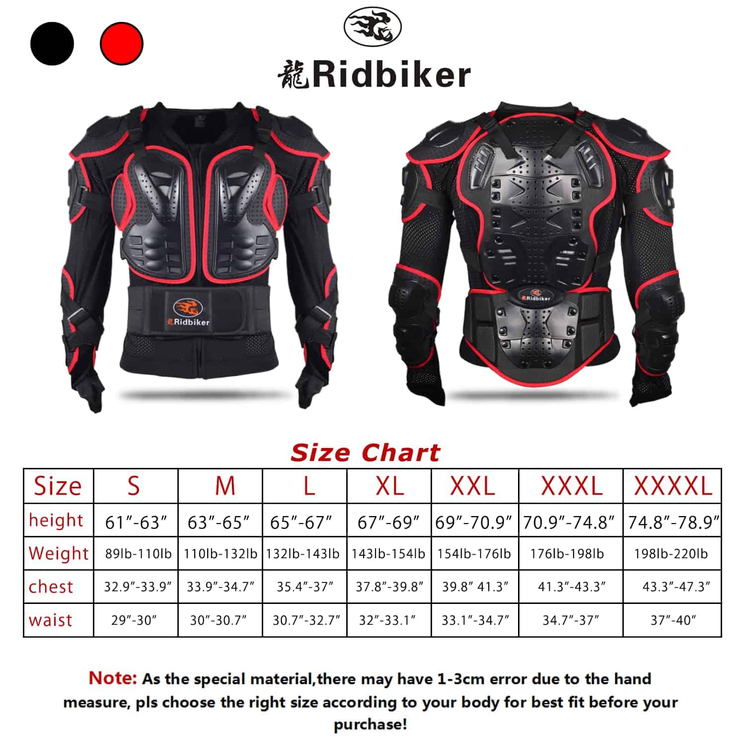 Chaqueta Protectora de Armadura Completa para Motocicleta - Imagen 3