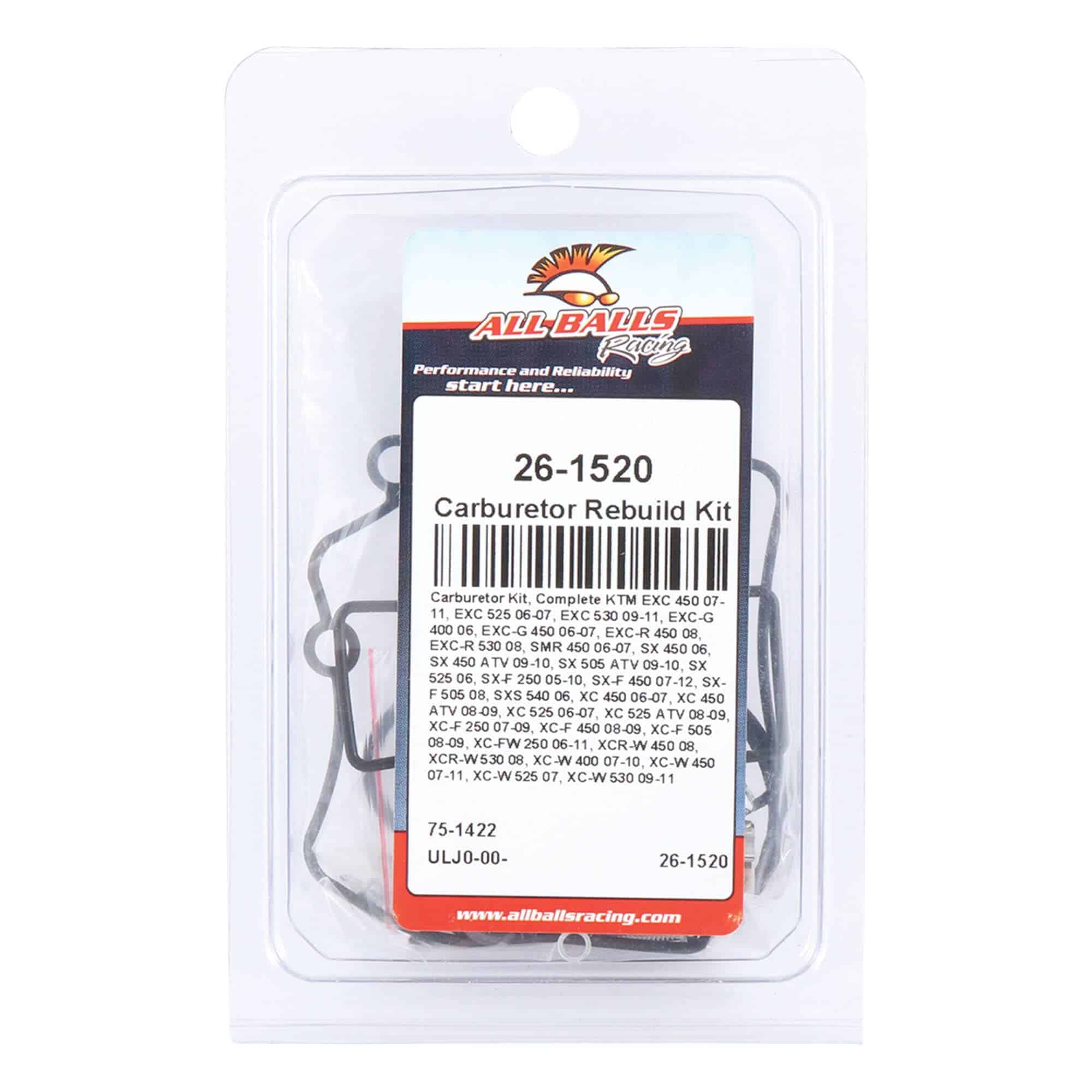 Kit de carburador All Balls Racing 26-1520 Compatible - Imagen 5