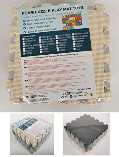 MQIAOHAM� 18 Piezas Tapetes de Juego de -Blanco Azul Verde - Imagen 8