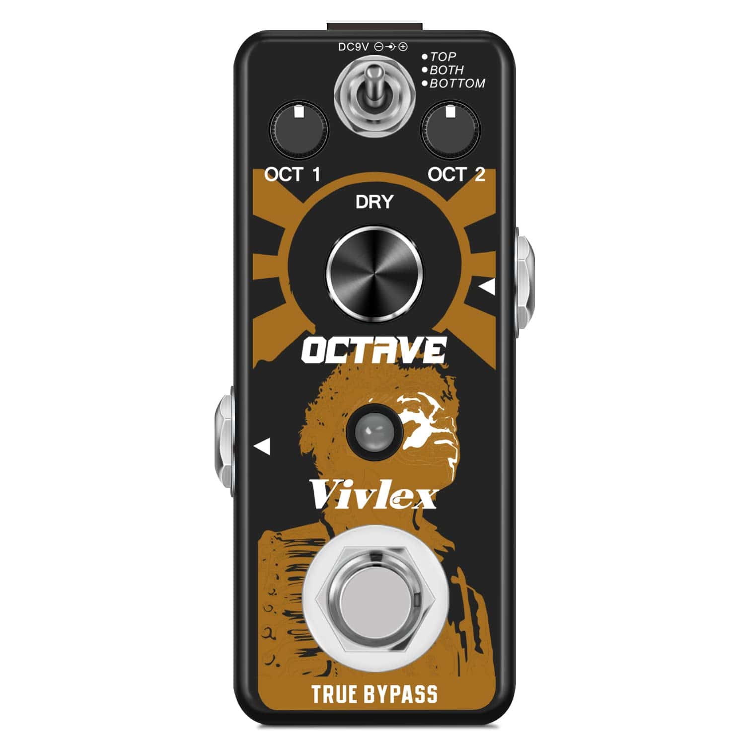 Pedal de Efectos de Guitarra Vivlex Octave Generador de