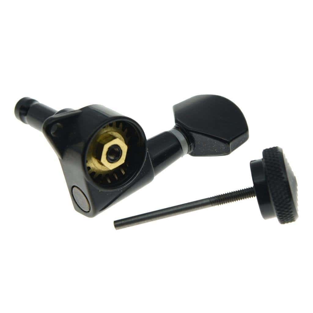 Clavijas de afinación negras con bloqueo para guitarra - Imagen 5