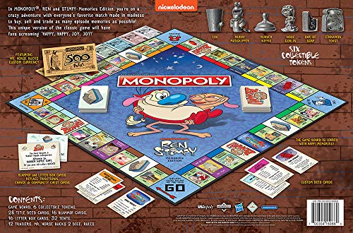 Juego de Mesa Monopoly Ren y Stimpy | Basado en la Serie de - Imagen 7