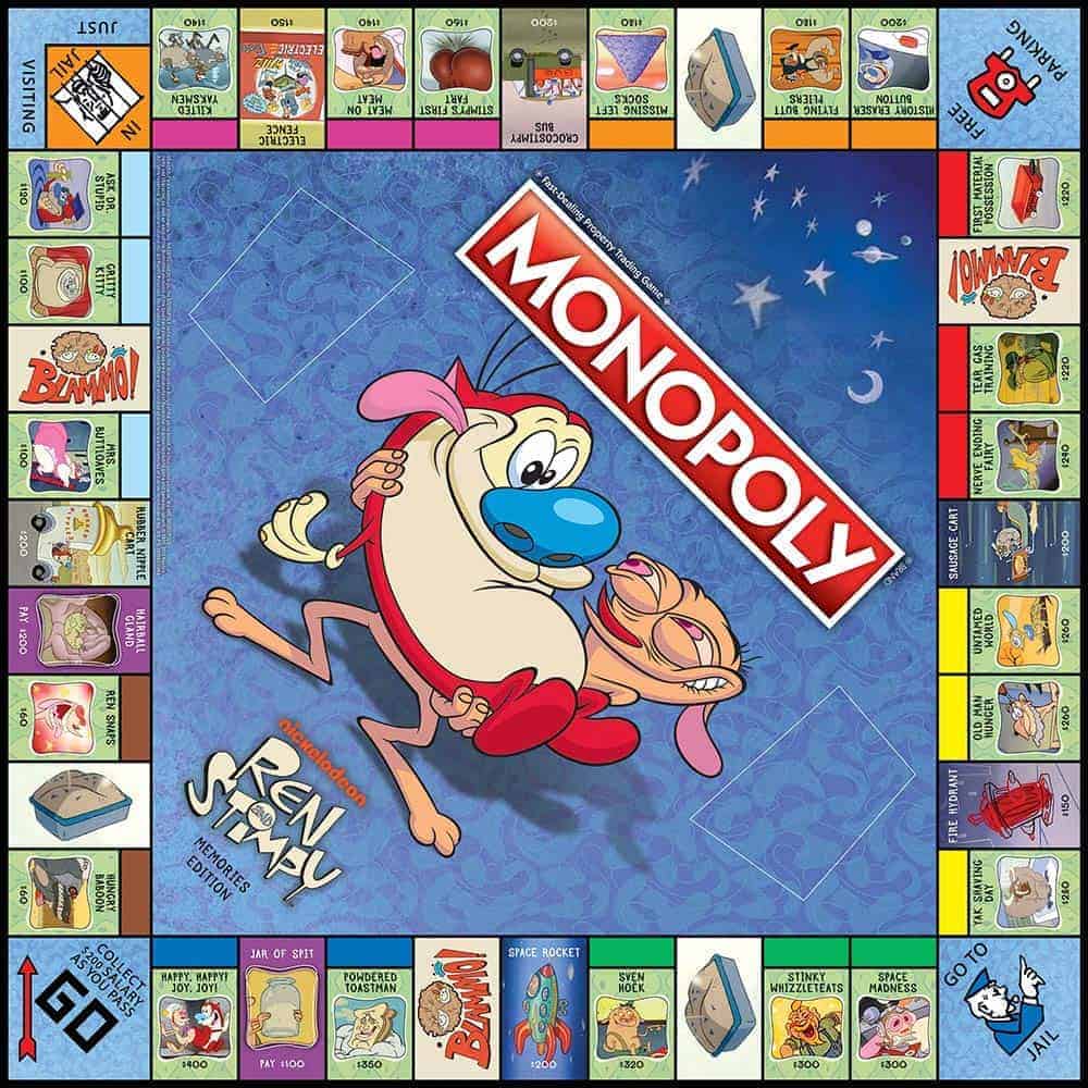 Juego de Mesa Monopoly Ren y Stimpy | Basado en la Serie de - Imagen 5