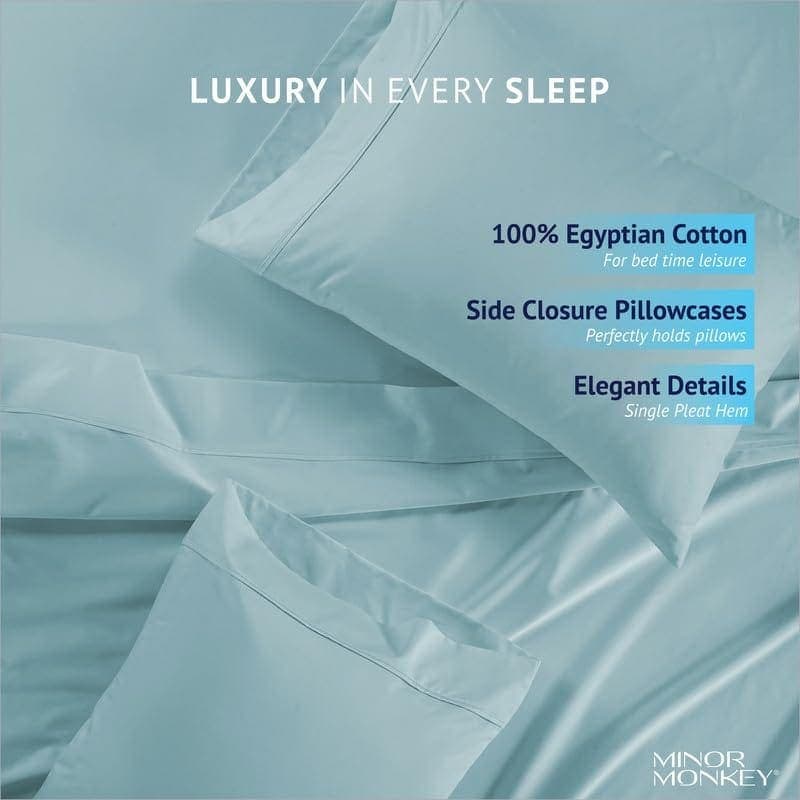 Juego de Sábanas de Algodón Egipcio 100% para Cama Queen - Imagen 6