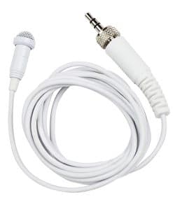 Micrófono de solapa Tascam TM-10LWH, Blanco