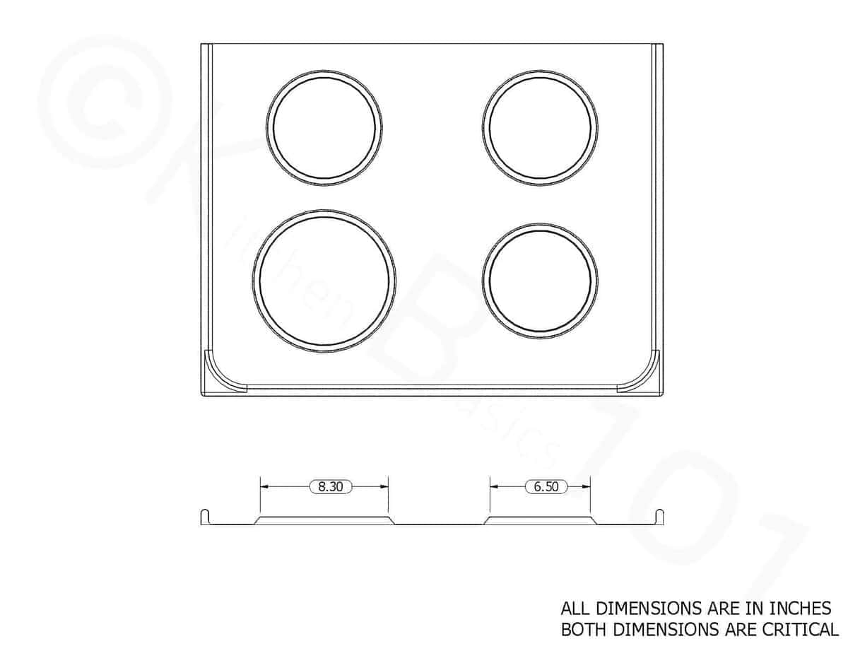Juego de 4 (2) Drip Pans de Reemplazo Hechos en EE. UU. 6" - Imagen 10
