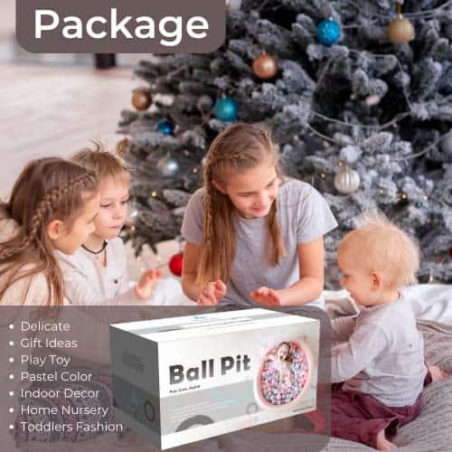 Wonder Space Deluxe Kids Round Ball Pit, Piscina de Bolas - Imagen 6