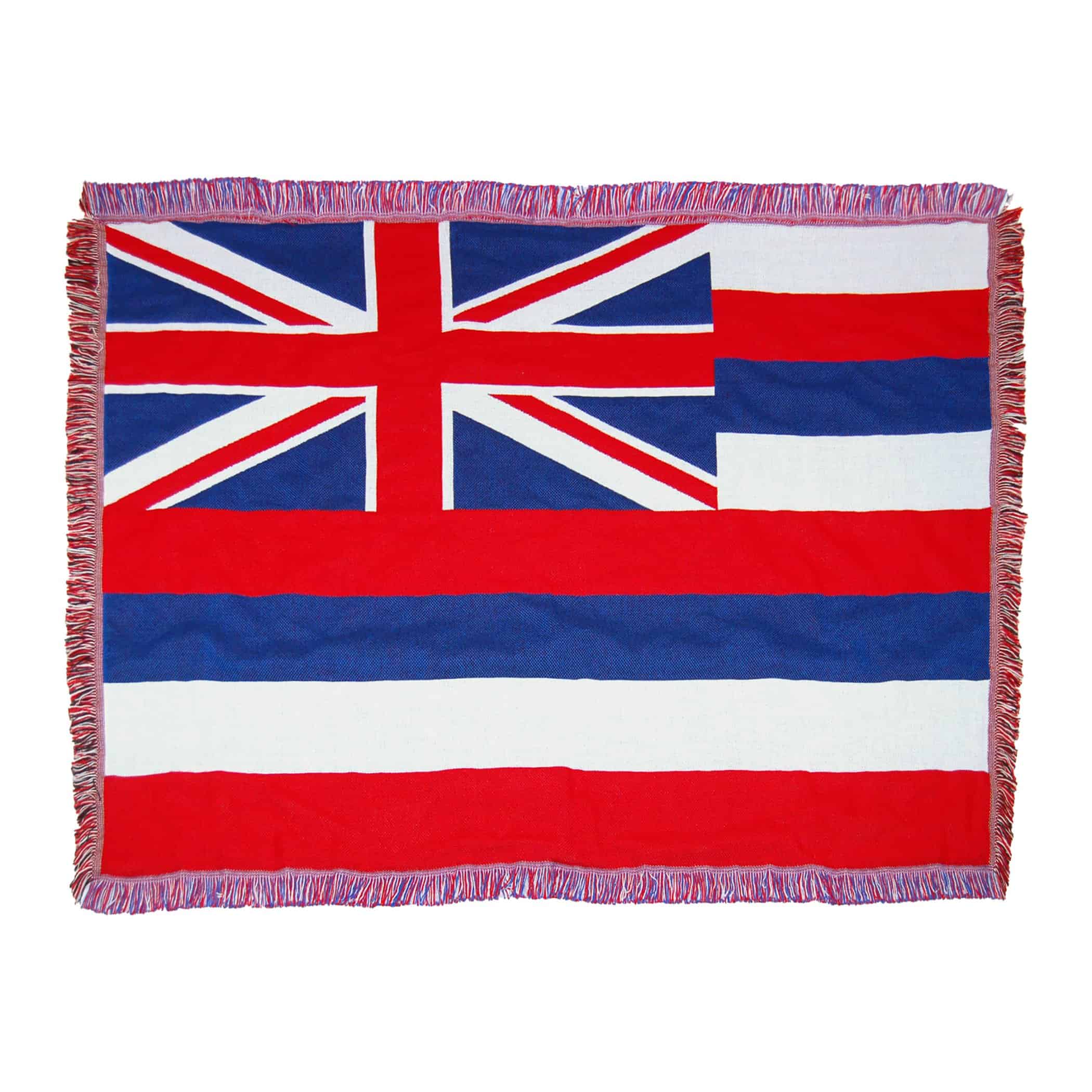 Manta tejida Jacquard del Estado de Hawaii, 46" x 60"