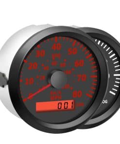 SAMDO 85mm Velocímetro GPS Universal 80 MPH con Luz de