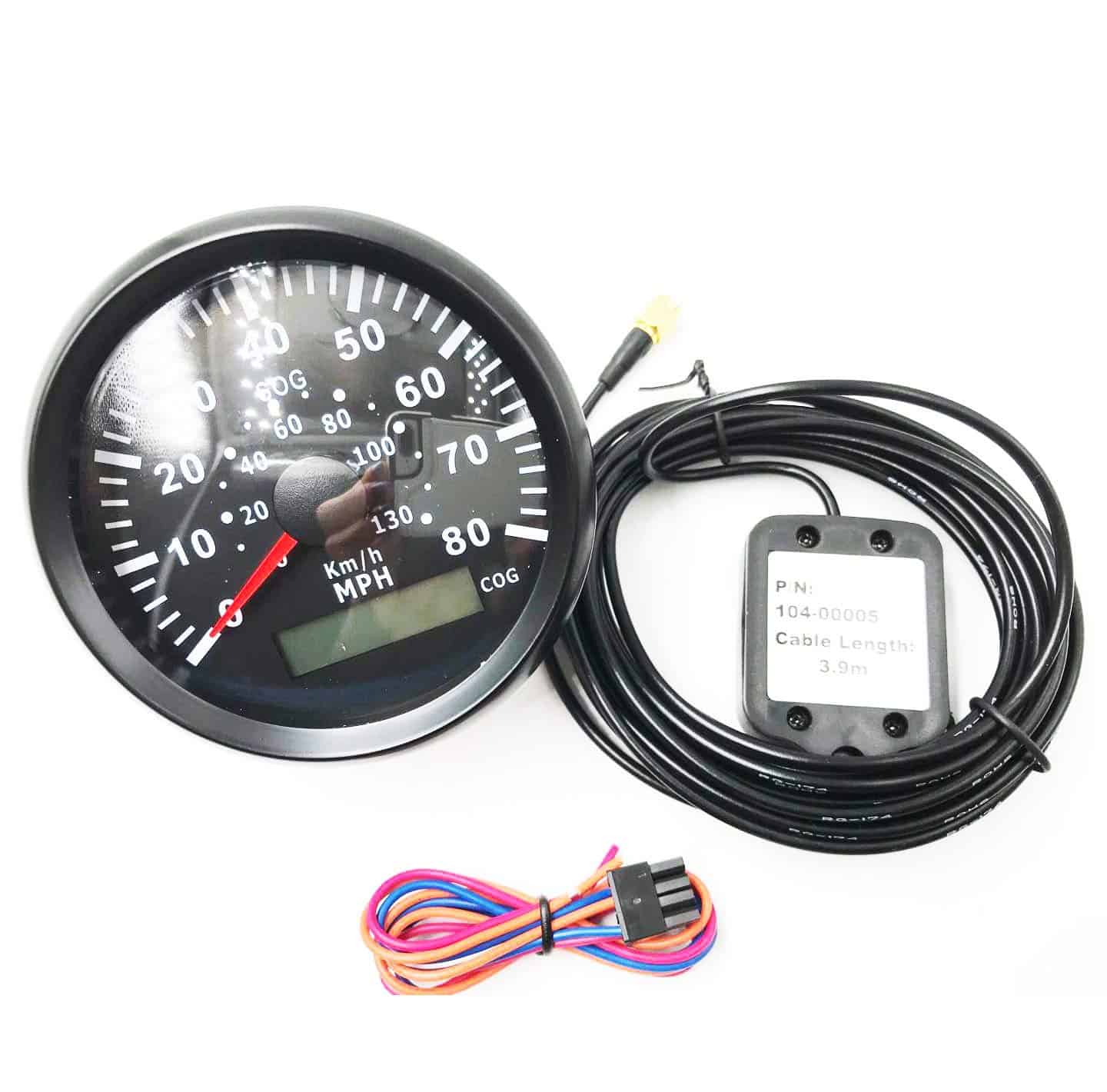 SAMDO 85mm Velocímetro GPS Universal 80 MPH con Luz de - Imagen 6