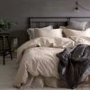 Fundas de Edredón de Lino de Algodón Lavado Eikei en Color