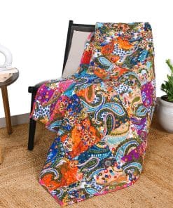 Colcha de retales multicolor RAJRANG Vintage India