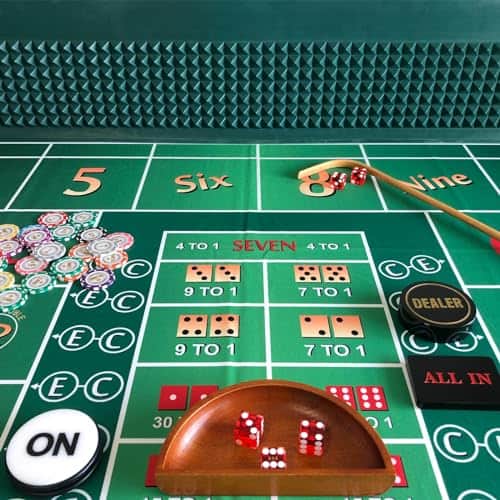 Craps Diamond Pyramid Rubber Bumper - Juego de tapete de - Imagen 7