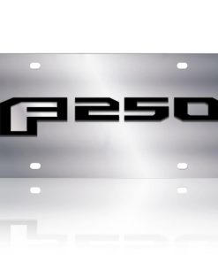 Placa de matrícula de acero inoxidable compatible con Ford