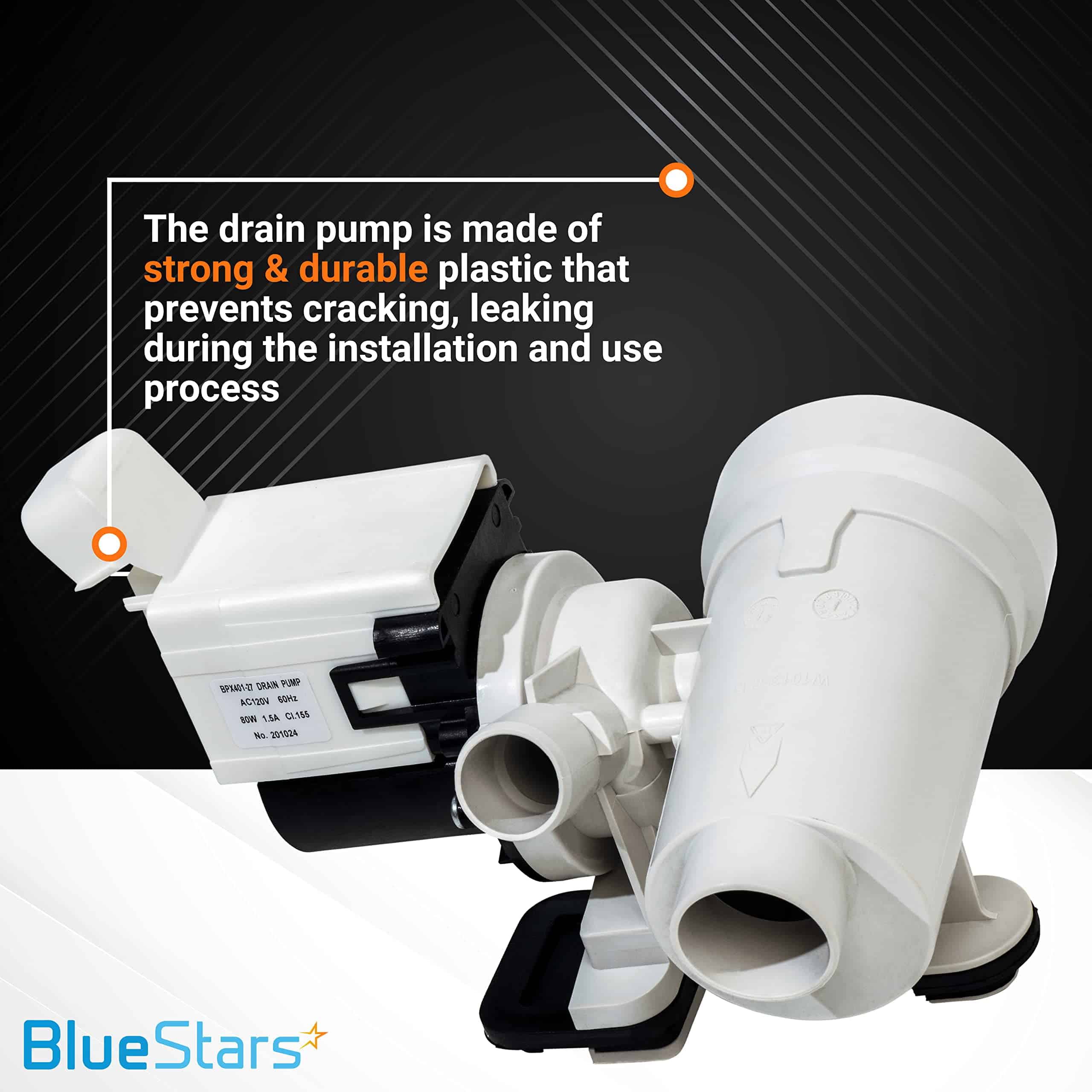 Bomba de desagüe de lavadora BlueStars Ultra Durable - Imagen 6