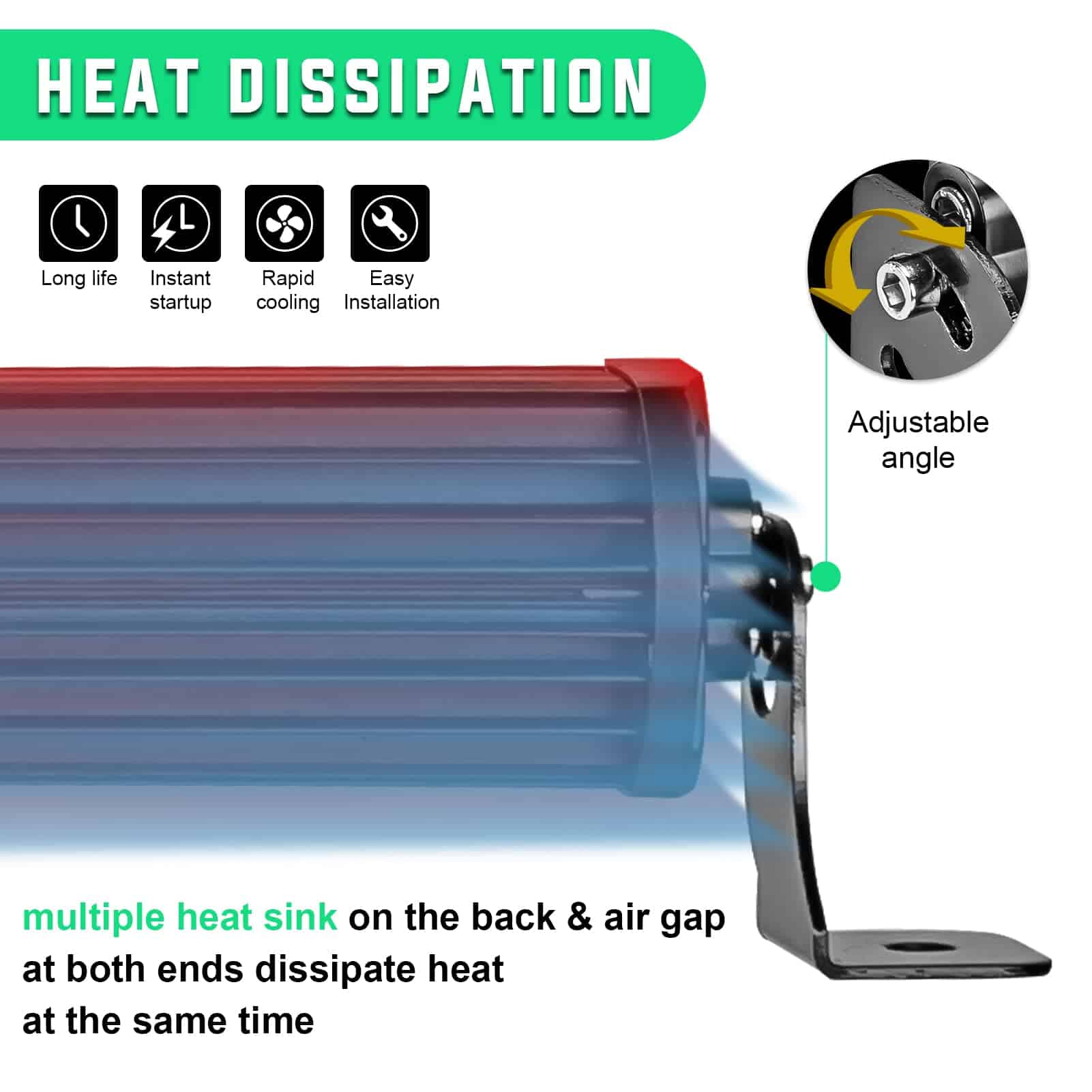 Barra de luz LED curva todoterreno de 52 pulgadas 288W Spot - Imagen 5
