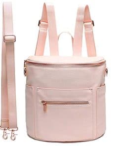 Bolso de pañales Mini Leather de miss fong, Bolso de