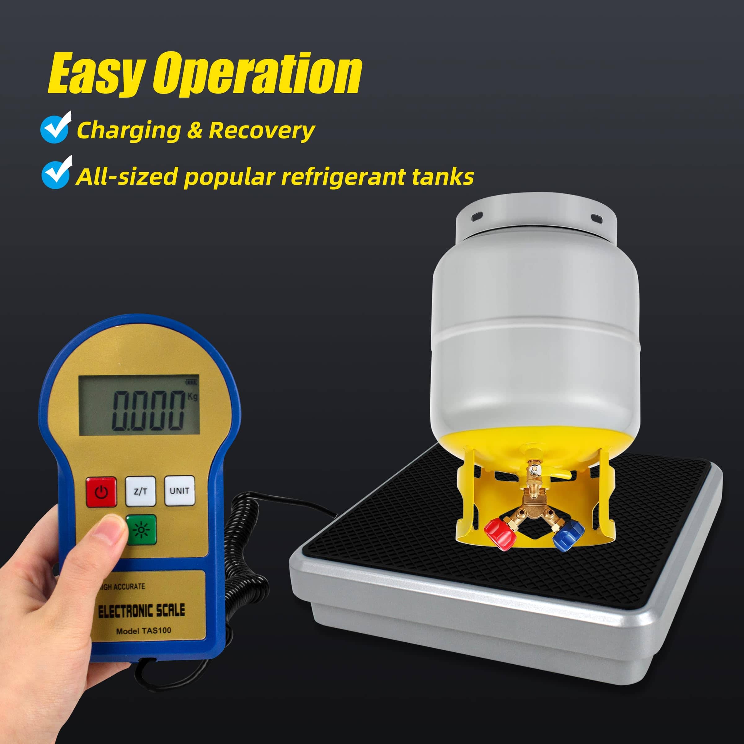 Báscula de Carga de Refrigerante Electrónica Digital - Imagen 8