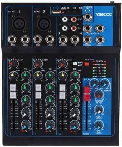 Mezclador de DJ compacto de estudio en vivo de 4/7 canales