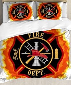 Lunarable Juego de Funda Nórdica de Bombero, Departamento