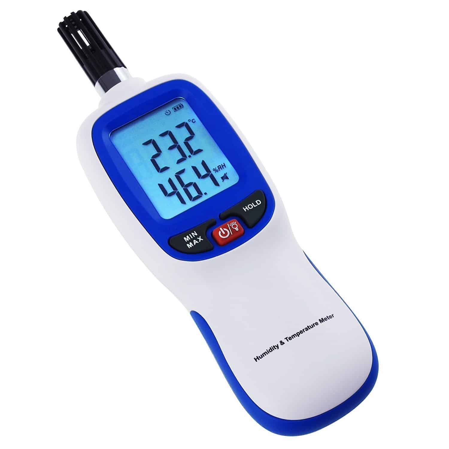 Medidor Digital de Humedad y Temperatura Gain Express,