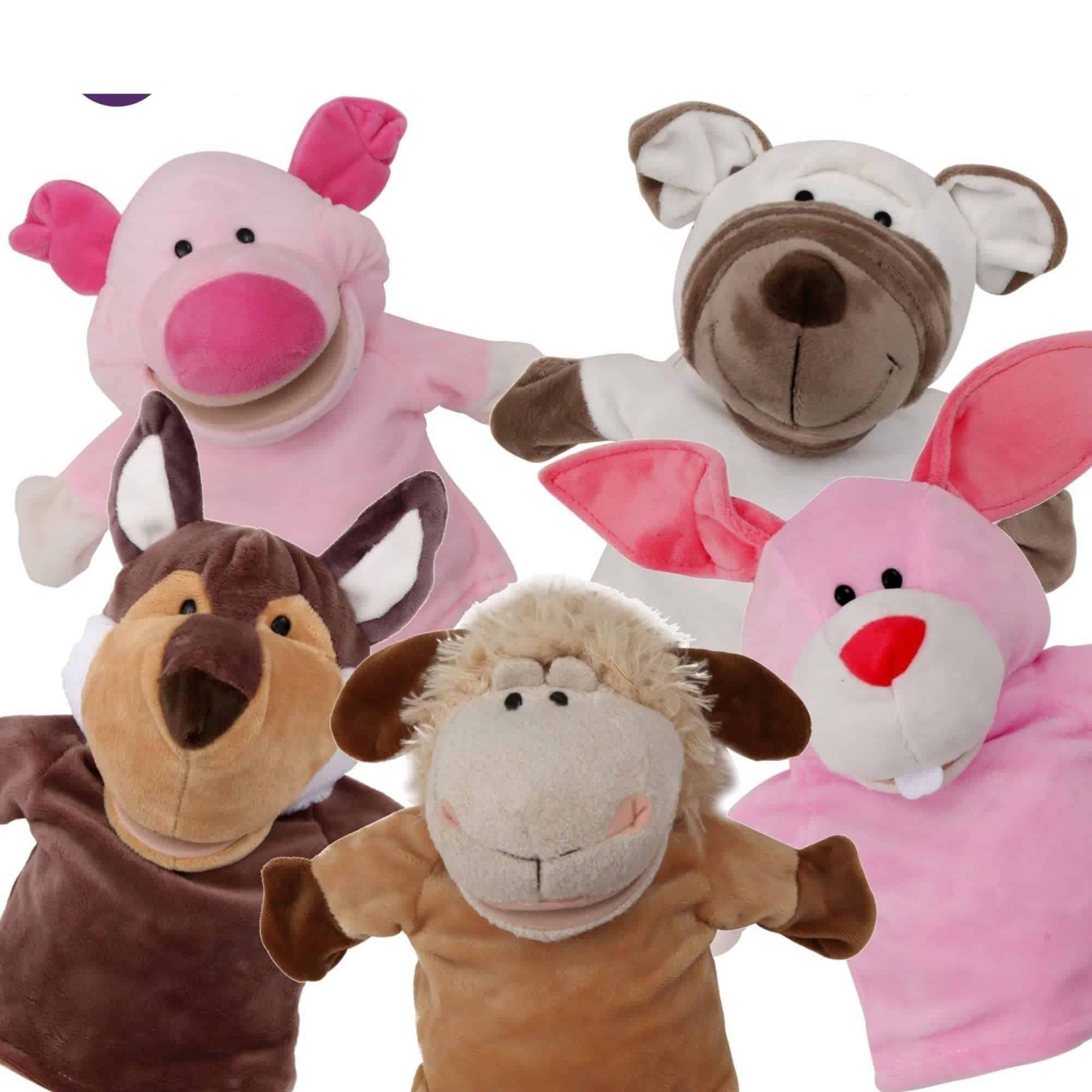 Set de títeres de mano de animales para niños -Farm Animals