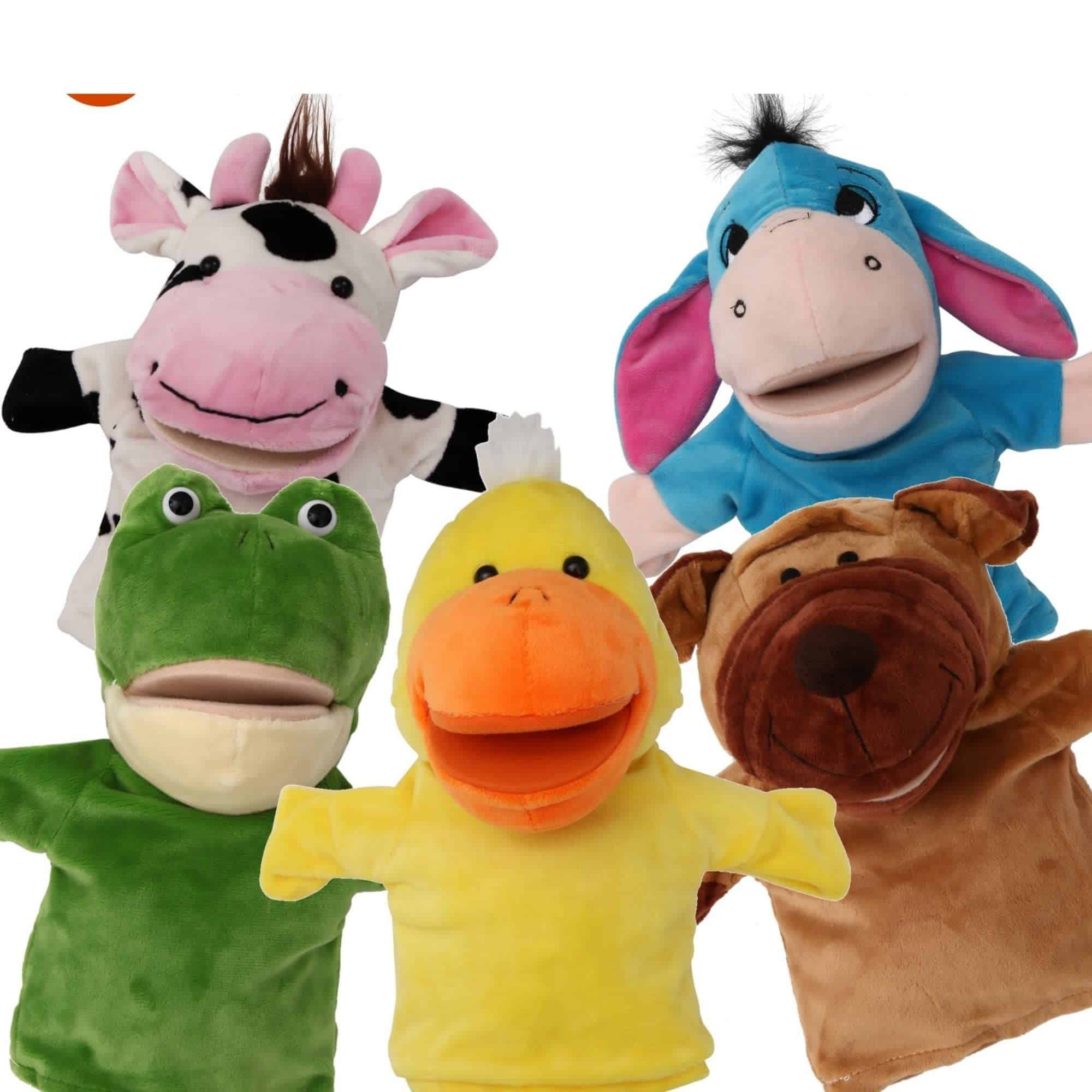 Set de títeres de mano de animales para niños -Farm Animals