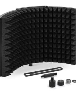 TONOR Micrófono Pantalla de Aislamiento, Espuma Absorbente