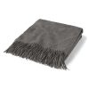 Manta de lana de cachemira State Cashmere Home con flecos