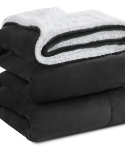 Manta de Lana de Sherpa KAWAHOME para Cama - Extra Cálida y