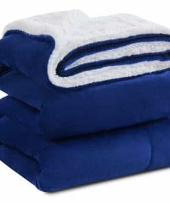 KAWAHOME Manta de Sherpa para Cama - Extra Cálida y Gruesa