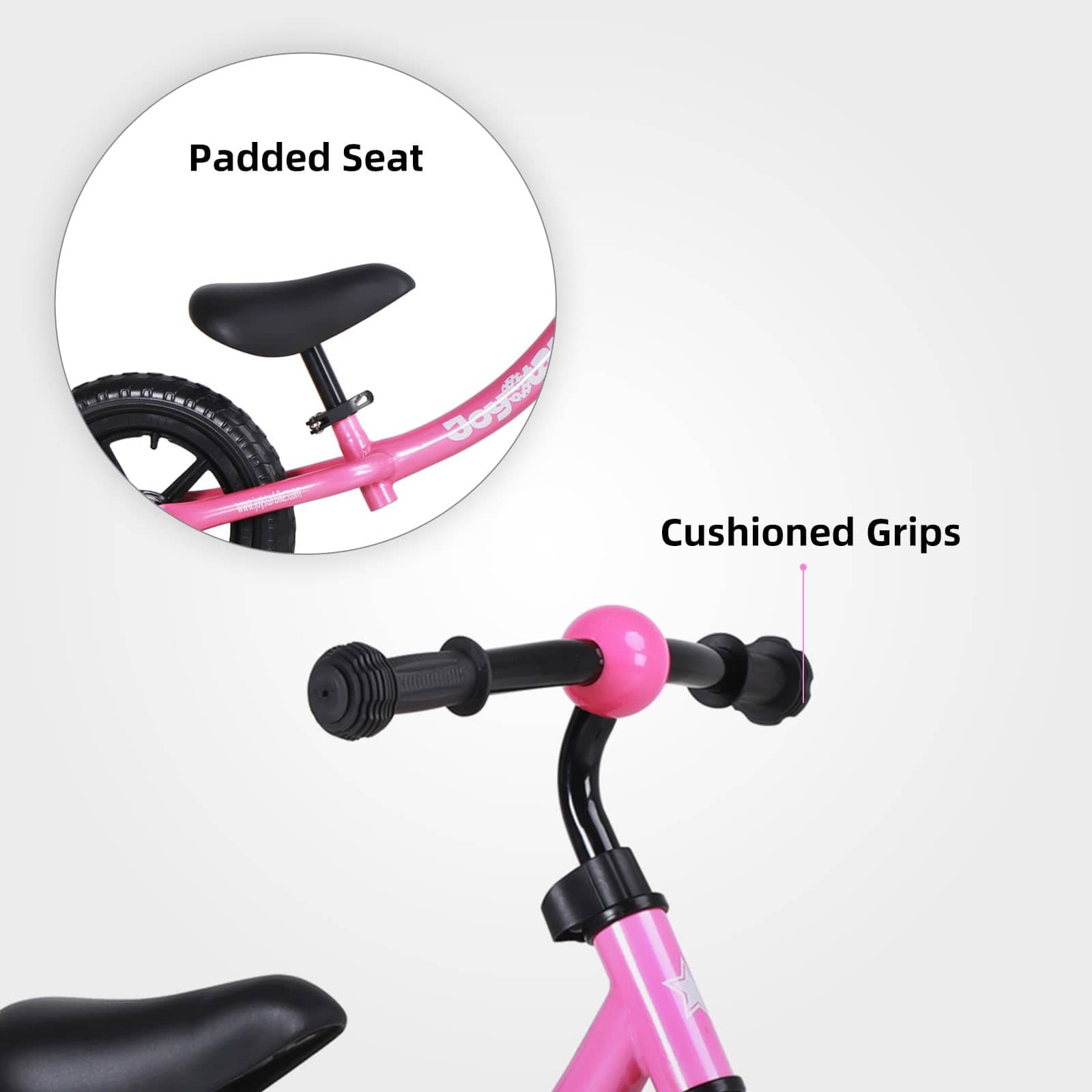 Bicicleta de Equilibrio JOYSTAR de 12 Pulgadas -Rosa - Imagen 4