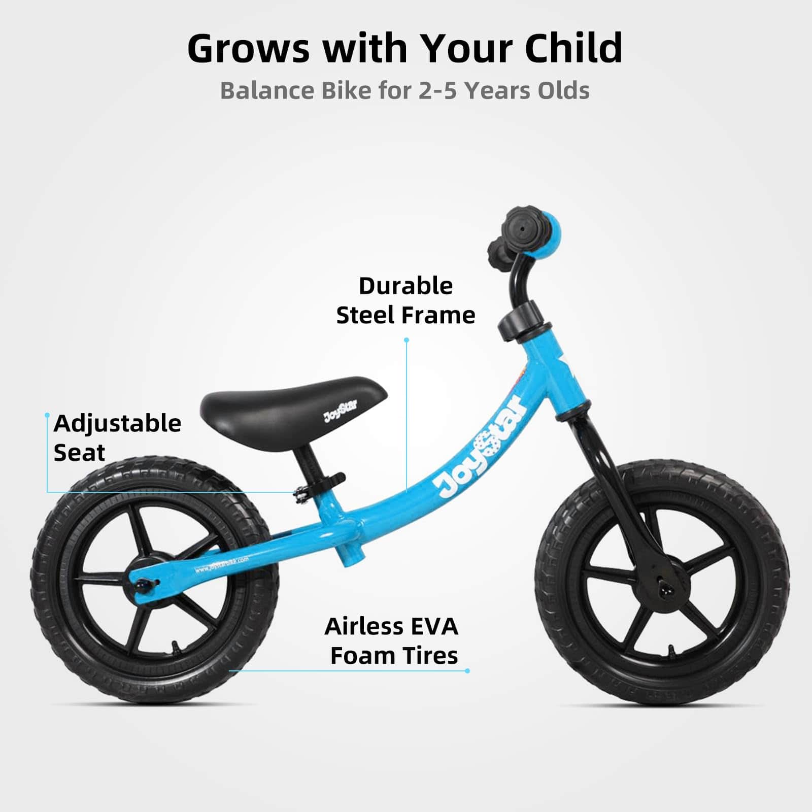 Bicicleta de Equilibrio JOYSTAR de 12 Pulgadas -Azul - Imagen 3