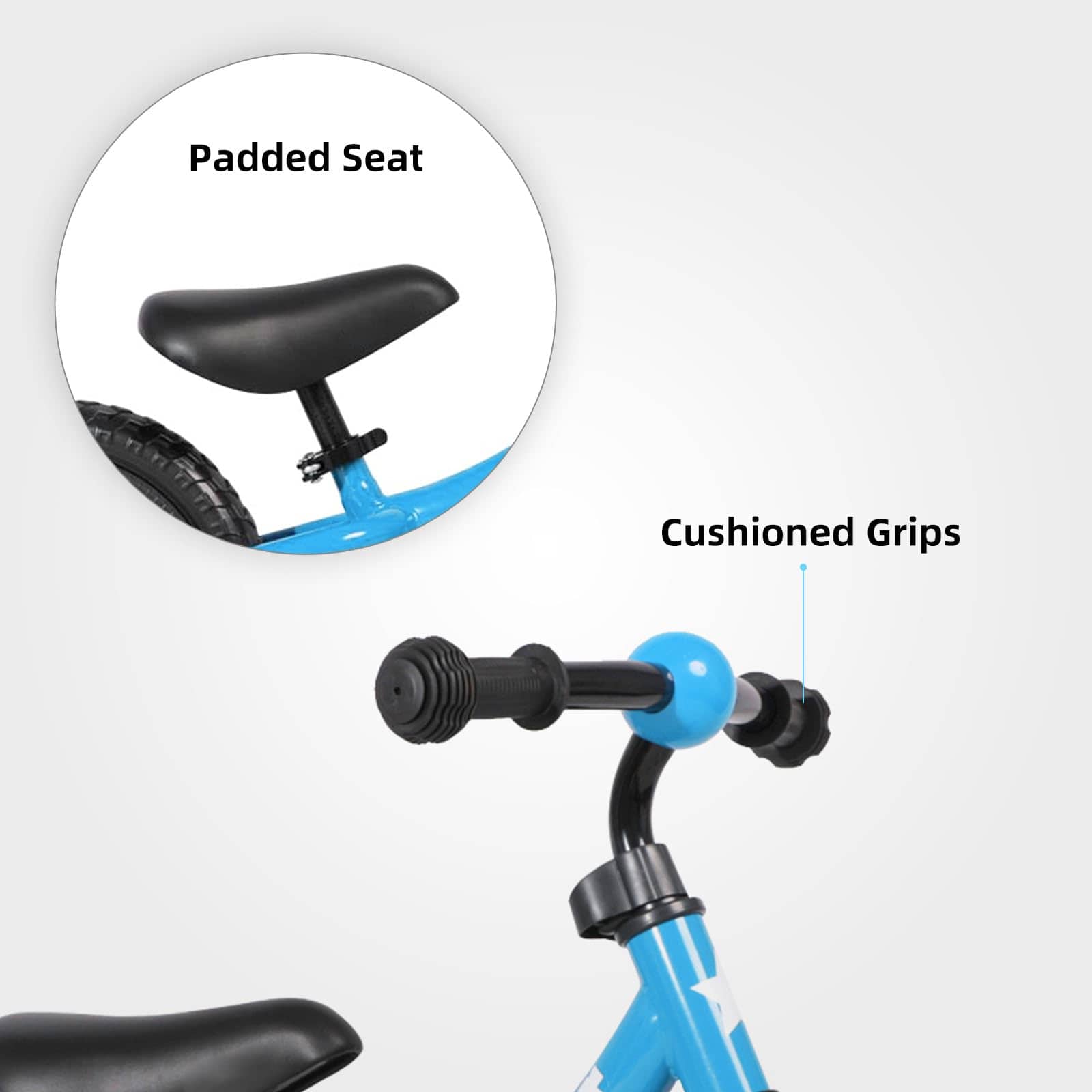 Bicicleta de Equilibrio JOYSTAR de 12 Pulgadas -Azul - Imagen 4